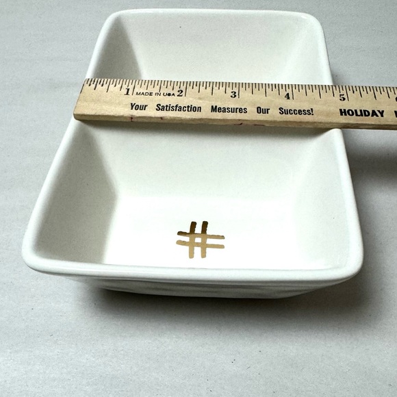 NWOB Rae Dunn Two Compartment #/! Trinket Tray - Picture 4 of 7